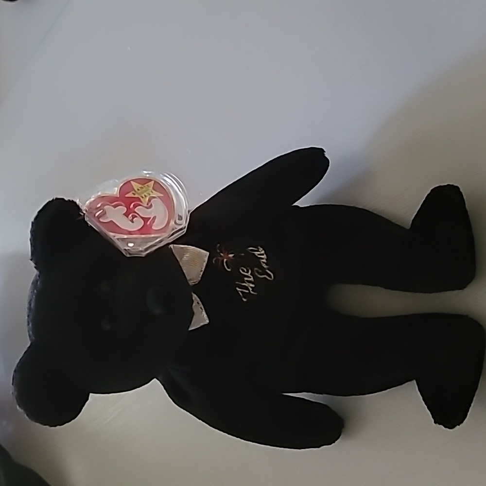 The End Bear Beanie Baby 1999